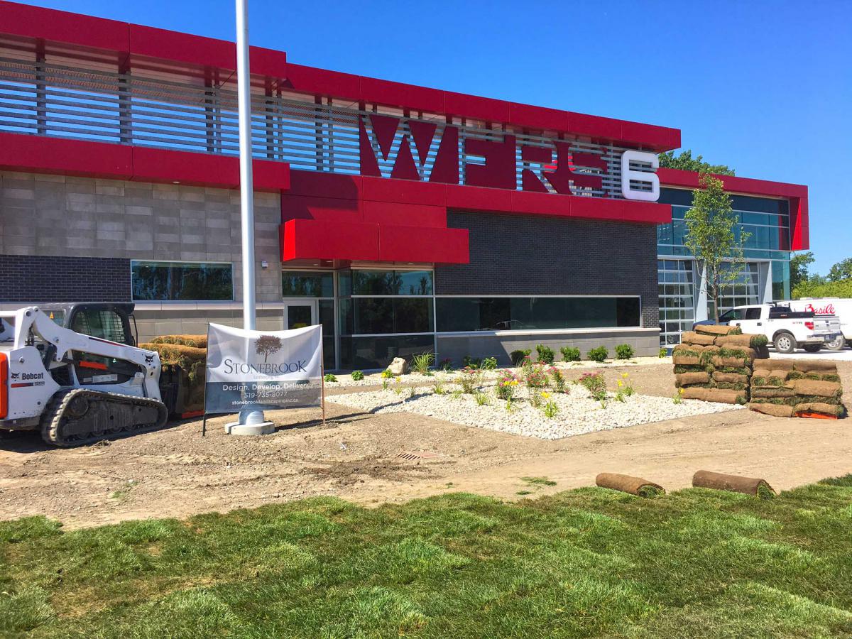 Landscaping work done for Windsor Fire Station No. 6