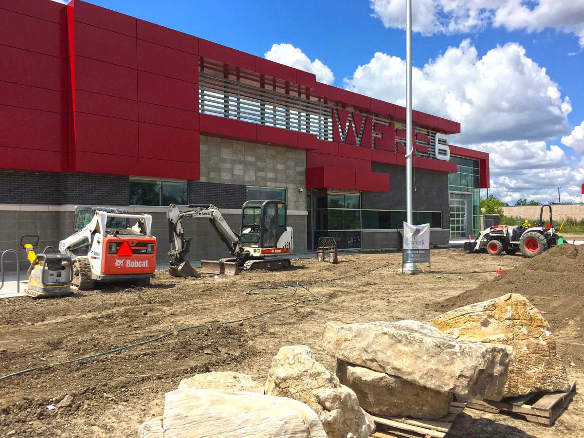 Landscaping work done for Windsor Fire Station No. 6